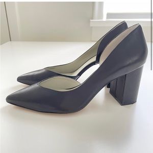 1. STATE Sisteen Half D’Orsay Leather Pumps